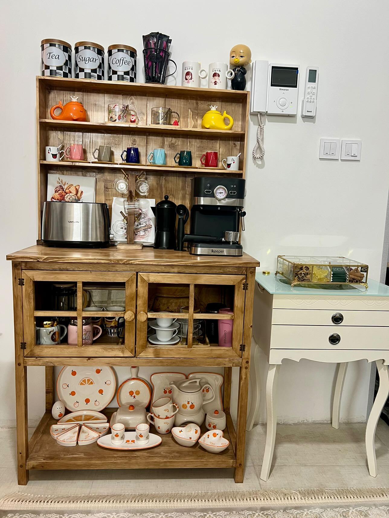 کافی بار  با شلف 4 طبقه ارسال یک هفته بعد 